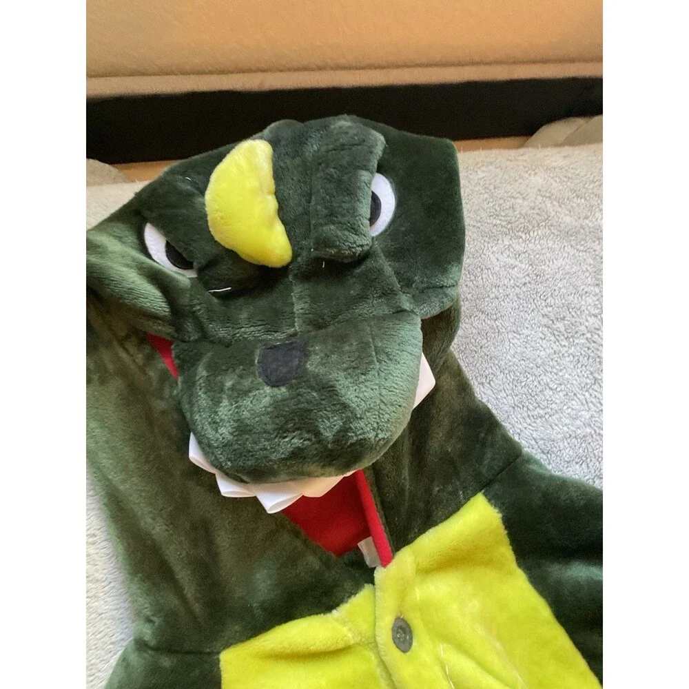 Silver Lilly Dinosaur GODZILLA Unionsuit Cosplay Halloween Costume Large